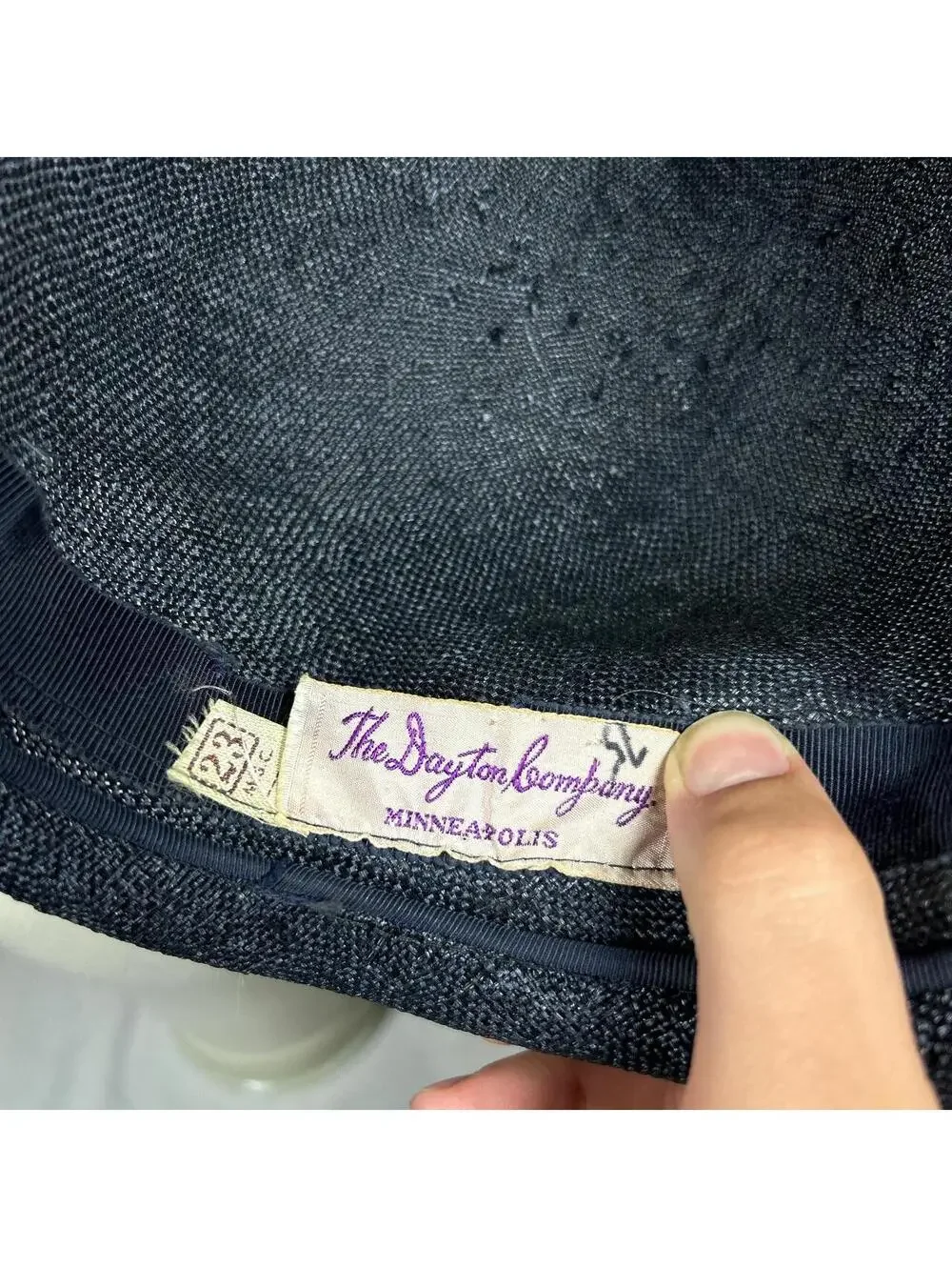 Vintage early 1950s Dayton’s floral cocktail hat.